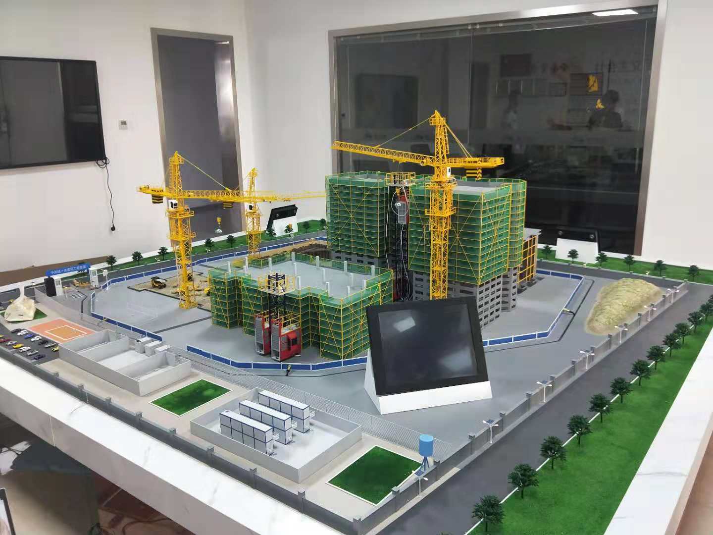 扶余市建筑施工场景模型